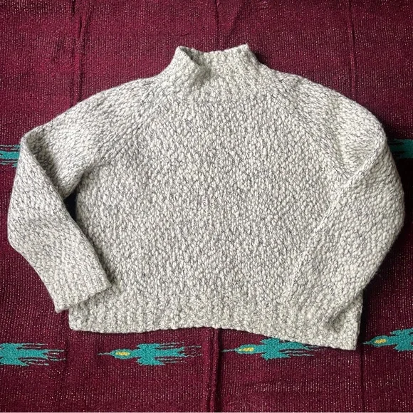 Vince Cropped Wool Cashmere Blend Sweater - Picture 1 of 8